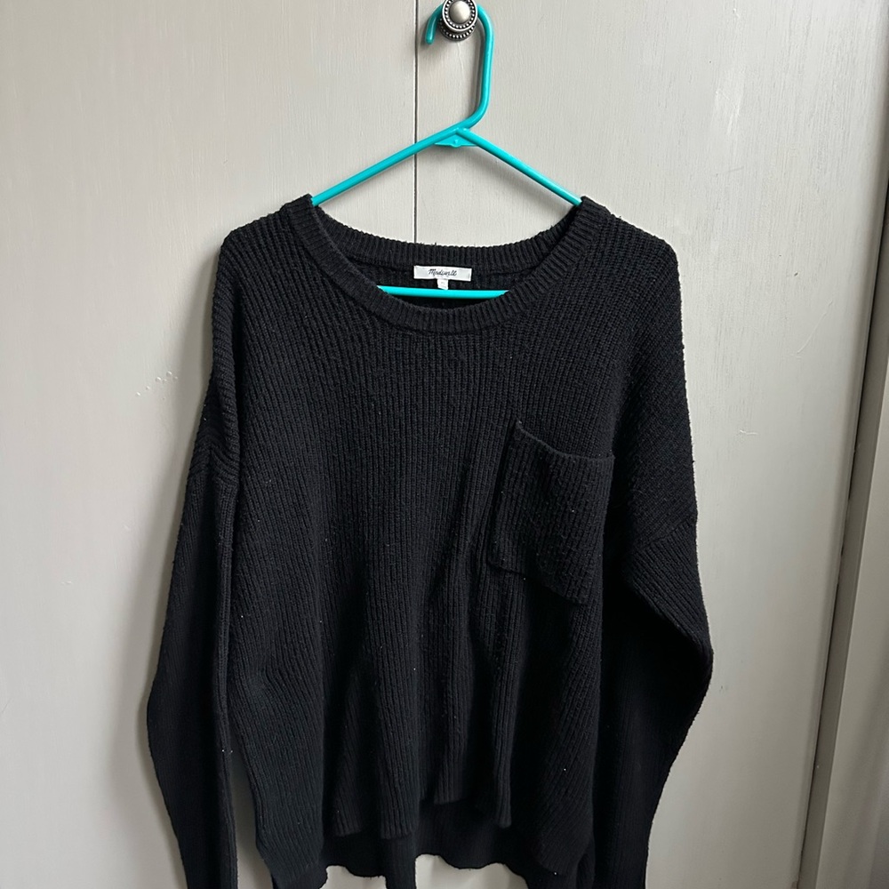 Madewell Black Crew Neck Sweater
